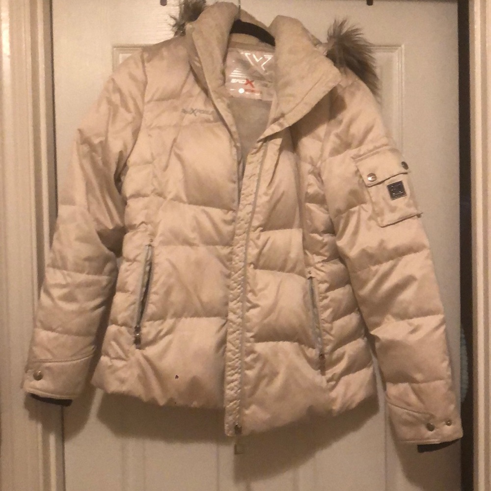 Zeroxposur satin tan jacket stunning!!